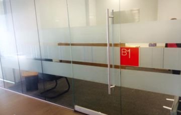 Frosted glass in office areas, Platinum Window Tinting Perth